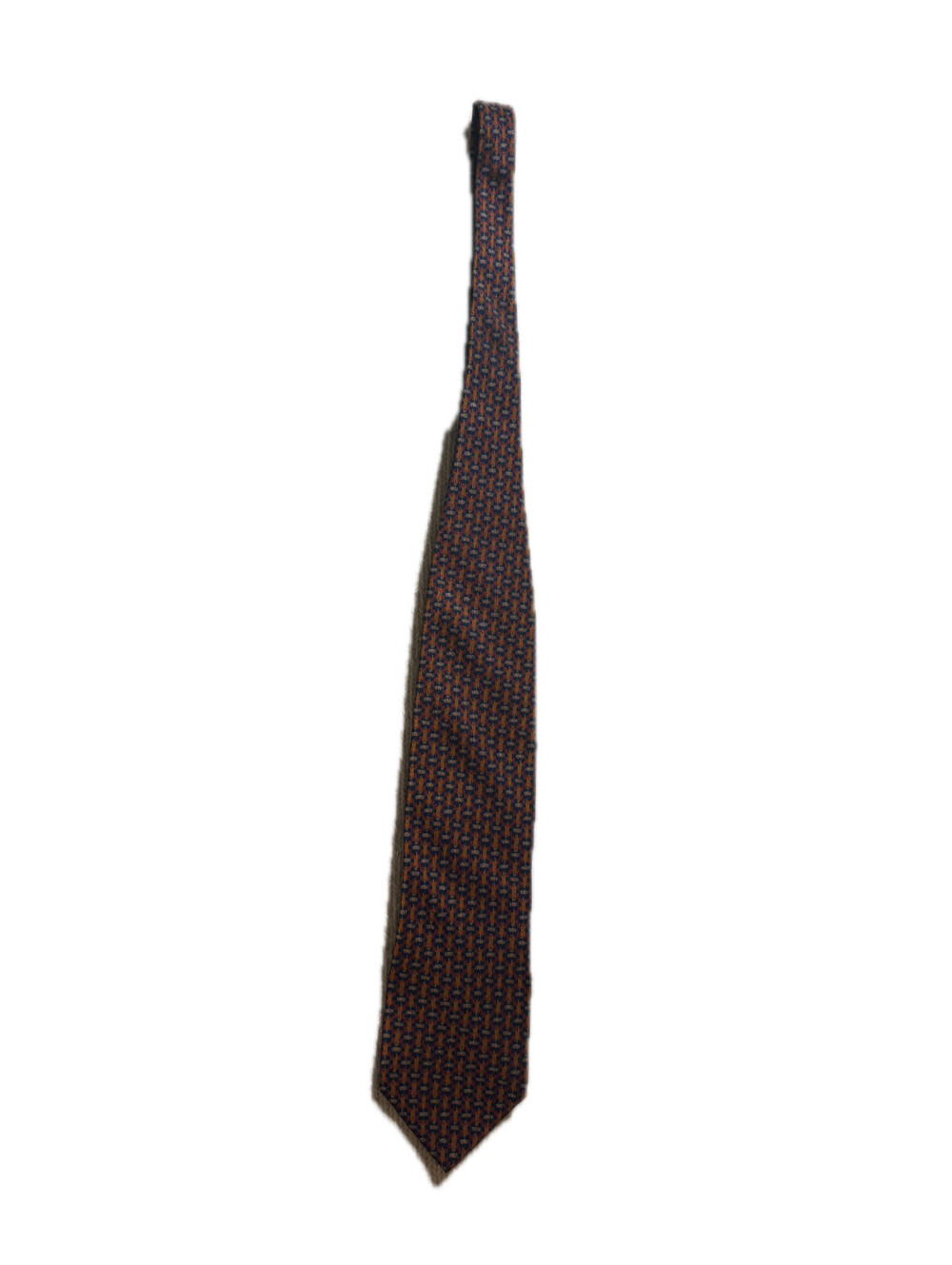Giorgio Armani Cravatte Orange/Blue Checkers Tie